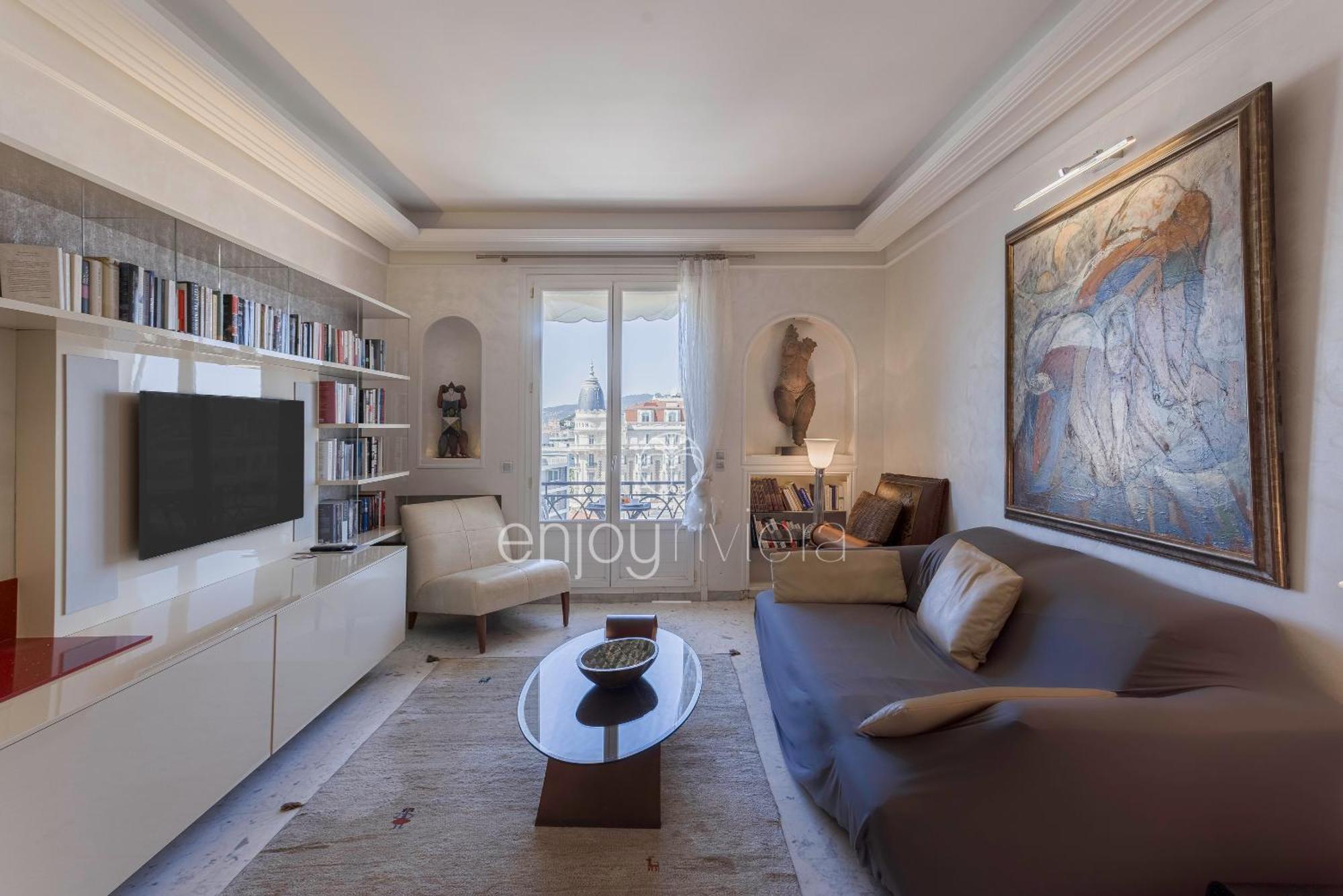 Palais Miramar Suite Art Modern - Derniere Etages Vue Mer - 75M De Confort - En Face Des Plages -Wifi - Clim Cannes Exterior foto